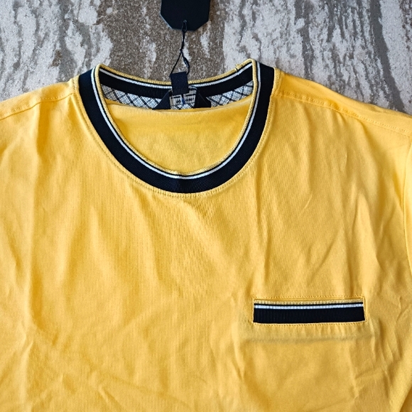 Ben Sherman Men's Short Sleeve Welt Pocket Ringer T-shirt New Size Large - Picture 1 of 2